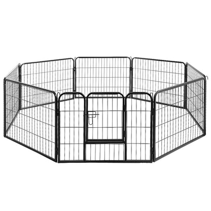 i.Pet 24inches 8 Panel Dog Playpen Pet Exercise Cage Enclosure Fence Play Pen