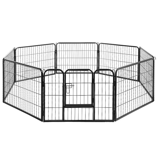 i.Pet 24inches 8 Panel Dog Playpen Pet Exercise Cage Enclosure Fence Play Pen