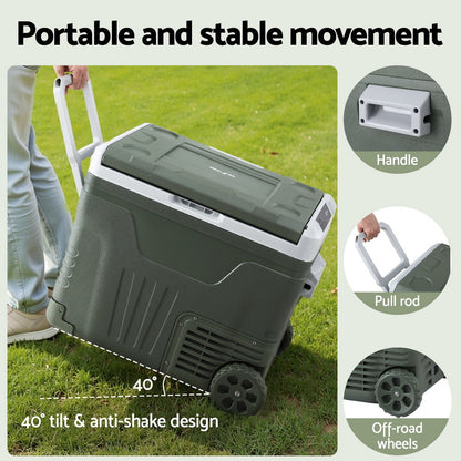 Portable Fridge 50L Camping Bar Fridges Freezer 12V/24V/240V