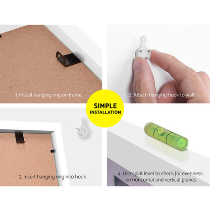 Artiss Photo Frames Art Holder 30PCS 8x10inches 5x7inches 4x6inches 3.5x5inches White