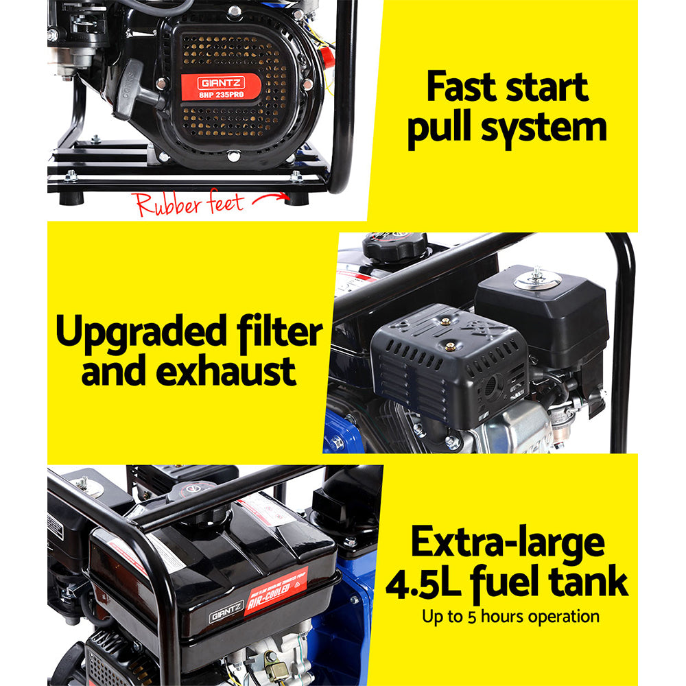 Giantz Petrol Water Pump 3inches High Flow Transfer Fire Fighting Irrigation