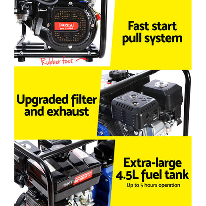 Giantz Petrol Water Pump 3inches High Flow Transfer Fire Fighting Irrigation