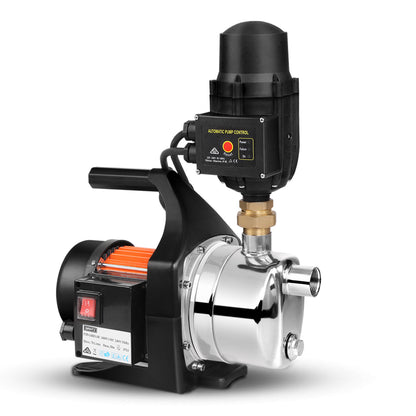 Giantz Garden Water Pump 1500W Max. High Pressure Tank Rain Farm Irrigation Black