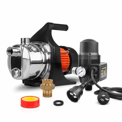 Giantz Garden Water Pump High Pressure 800W Max. Tank Rain Farm Irrigation House Black