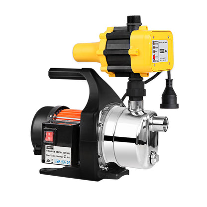 Giantz Garden Water Jet Pump High Pressure 800W Max. Tank Rain Farm Irrigation Yellow