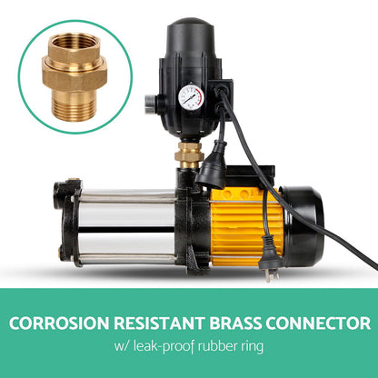 Giantz Garden Water Pump High Pressure 2500W Max. 5-Stage Tank Irrigation Black