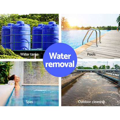 Giantz 1800W Max. Submersible Dirty Water Pump Bore Tank Well Steel Automatic