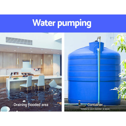 Giantz 1800W Max. Submersible Dirty Water Pump Bore Tank Well Steel Automatic