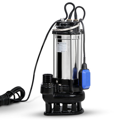 Giantz 1800W Max. Submersible Dirty Water Pump Bore Tank Well Steel Automatic