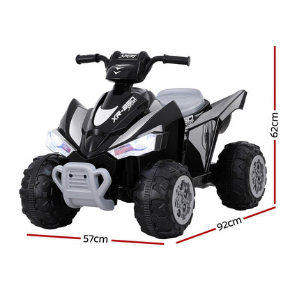 Rigo Kids Ride On Car ATV Quad Motorbike Electric Outdoor Toys 12V Black