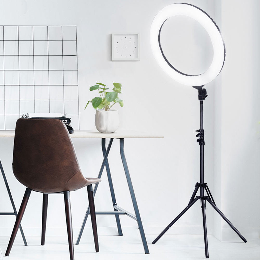 Embellir Ring Light 19inches Tripod Stand Black