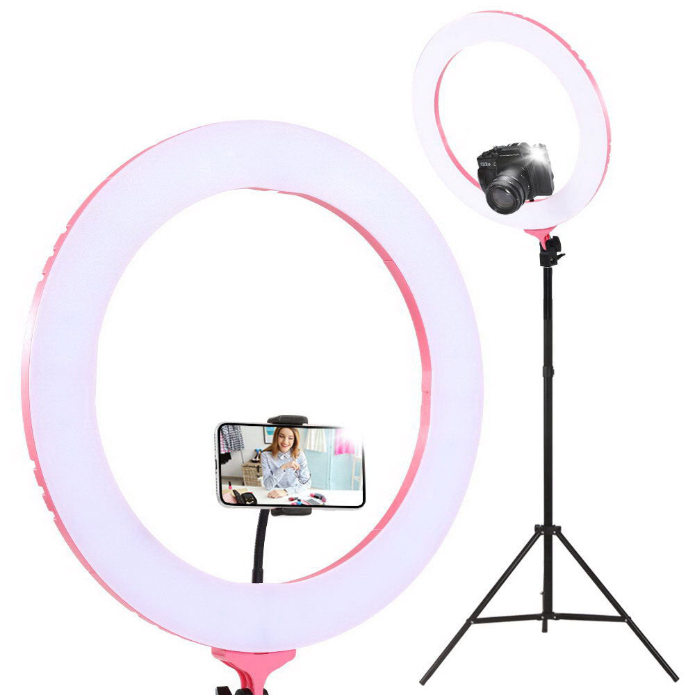 Embellir Ring Light 19inches Tripod Stand Pink