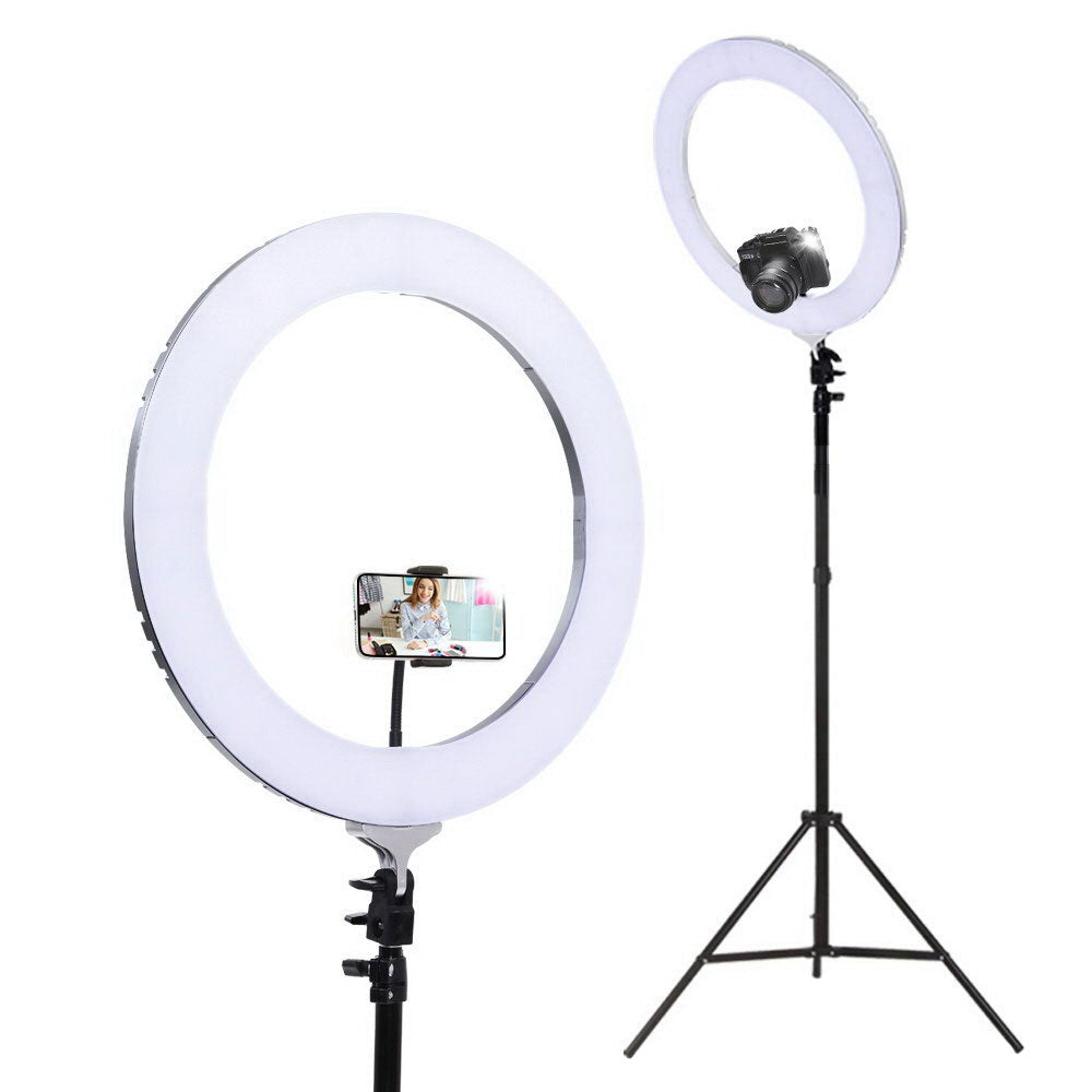 Embellir Ring Light 19inches Tripod Stand Silver