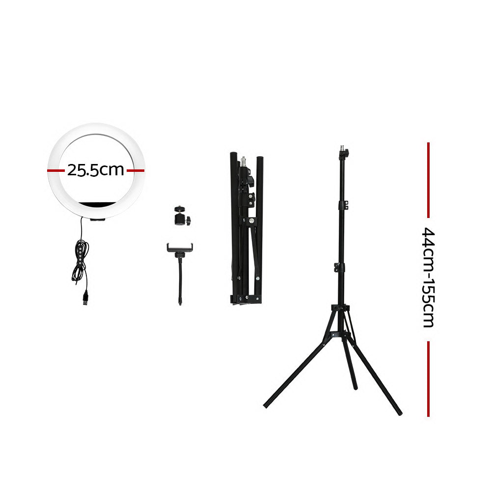 Embellir Ring Light 10inches Tripod Stand