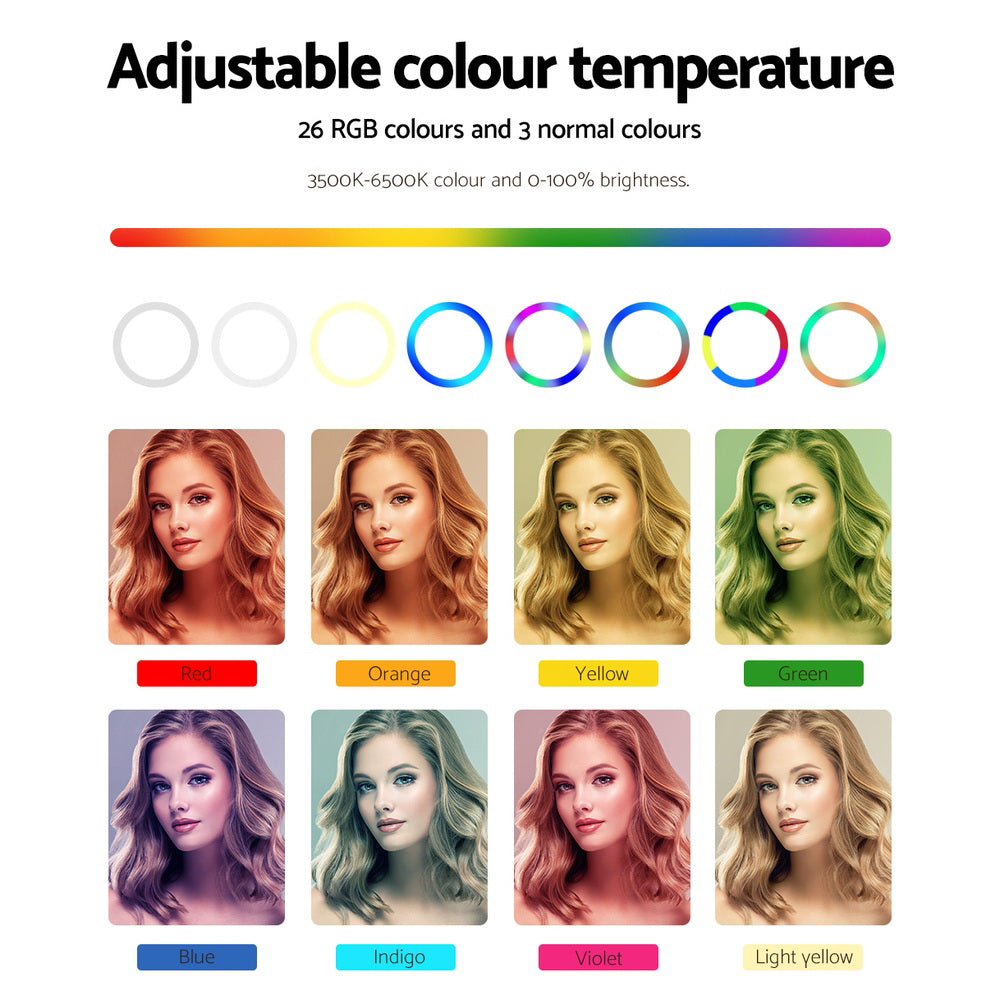 Embellir Ring Light 10inches Tripod Stand