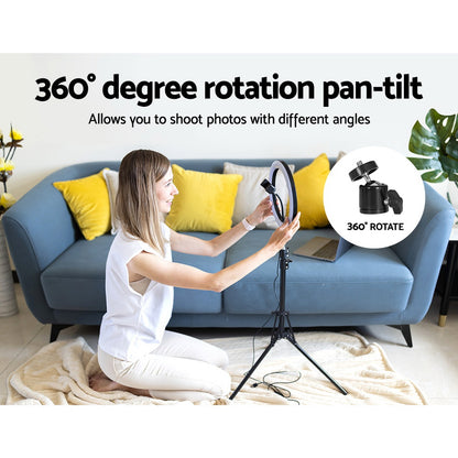 Embellir Ring Light 10inches Tripod Stand