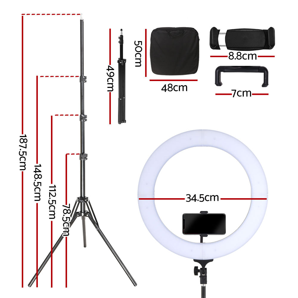 Embellir Ring Light 14inches Tripod Stand