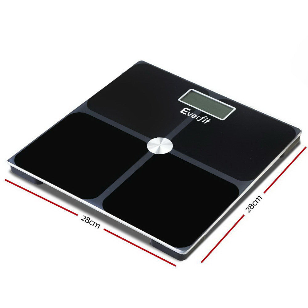 Everfit Electronic Digital Bathroom Scale Weighing Tracker Gym 180KG