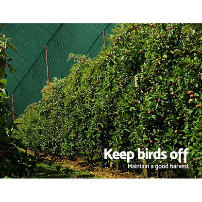 Instahut 30% Shade Cloth 1.83x50m Shadecloth Wide Heavy Duty Green