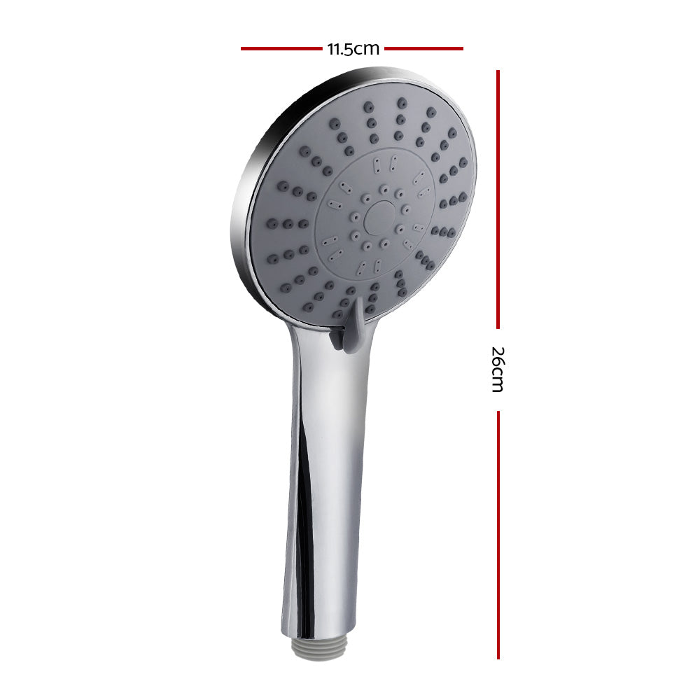 Handheld Shower Head 4.5inches High Pressure 5 Modes Poweful Round Chrome
