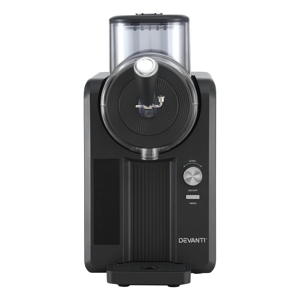 Devanti 2L Slushie Machine Ice Cream Maker Frozen Smoothies Milkshakes Black