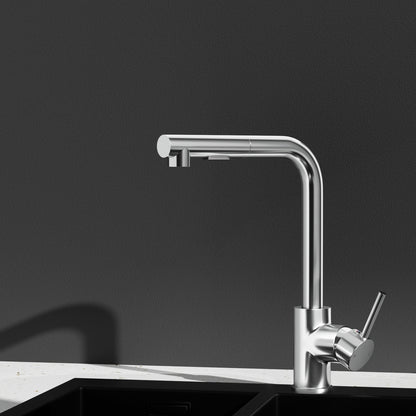 Cefito Kitchen Mixer Tap Pull Out Rectangle 2 Mode Sink Basin Faucet Swivel WELS Chrome
