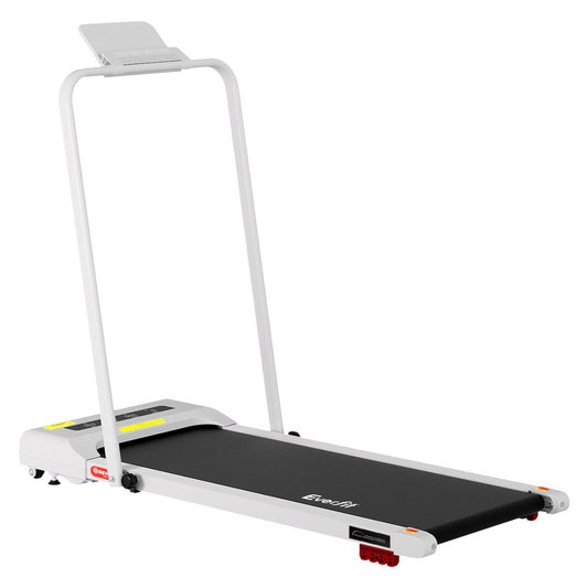 Everfit Treadmill Electric Walking Pad Incline Under Desk 380mm White