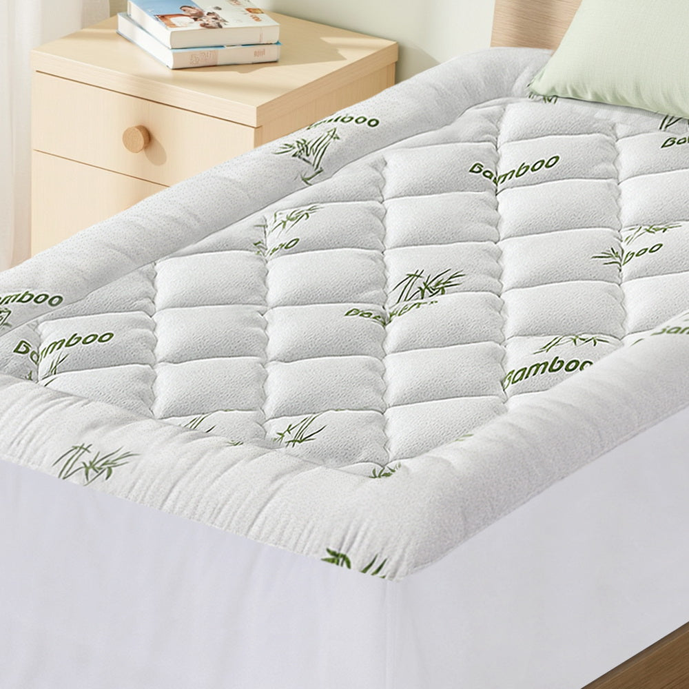 Giselle Mattress Topper 5cm Pillowtop toppers Bamboo King Single