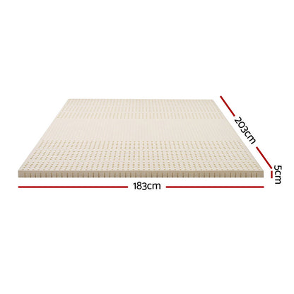 Giselle Bedding Latex Mattress Topper 5cm King