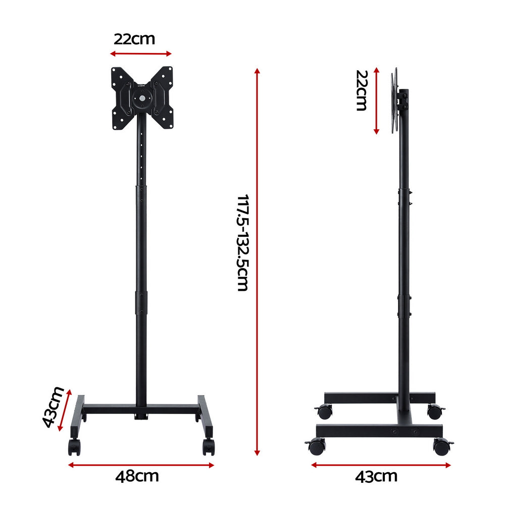 Artiss TV Stand 13-50inches Universal Mobile Adjustable Height TV Stand with Wheels