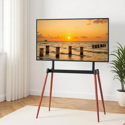 Artiss TV Stand 32-75 inch LED LCD Screen Wooden Floor Easel Height Adjustable