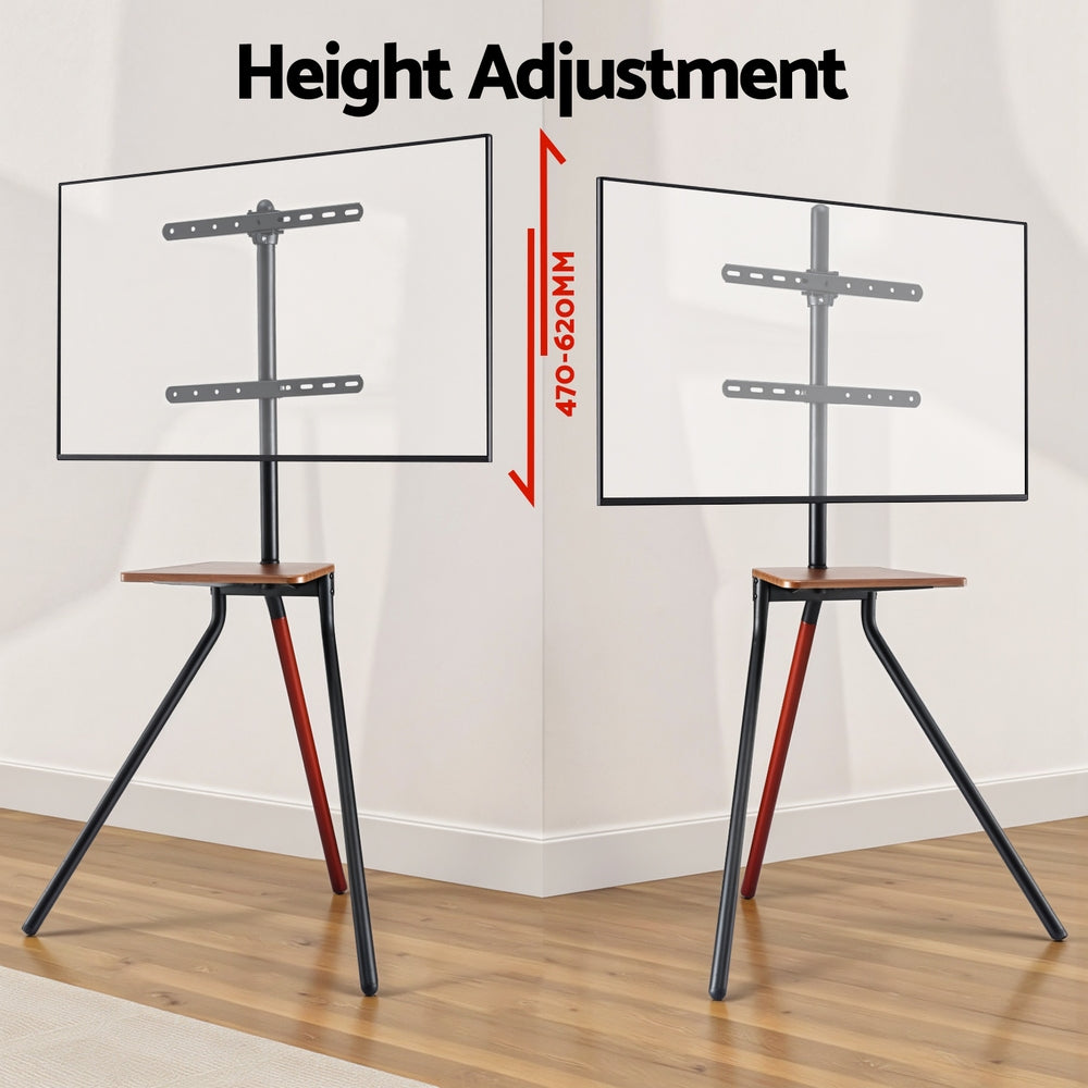 Artiss TV Stand Wooden Tray 24-55inches Swivel Height Adjustable