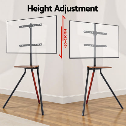Artiss TV Stand Wooden Tray 24-55inches Swivel Height Adjustable