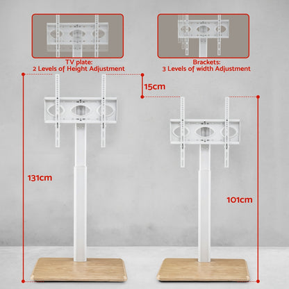 Artiss TV Stand 24-55inches Swivel Height Adjustable Floor Mount for TVs
