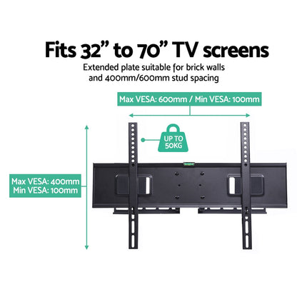 Artiss TV Wall Mount Bracket for 32inches-70inches LED LCD Full Motion Dual Strong Arms