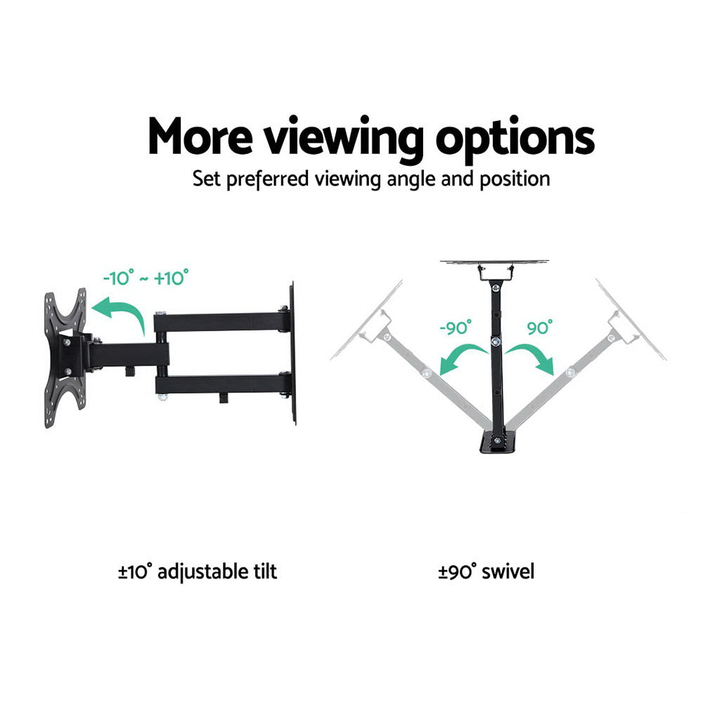 Artiss TV Wall Mount Bracket for 17inches-42inches LED LCD TVs Full Motion Strong Arms