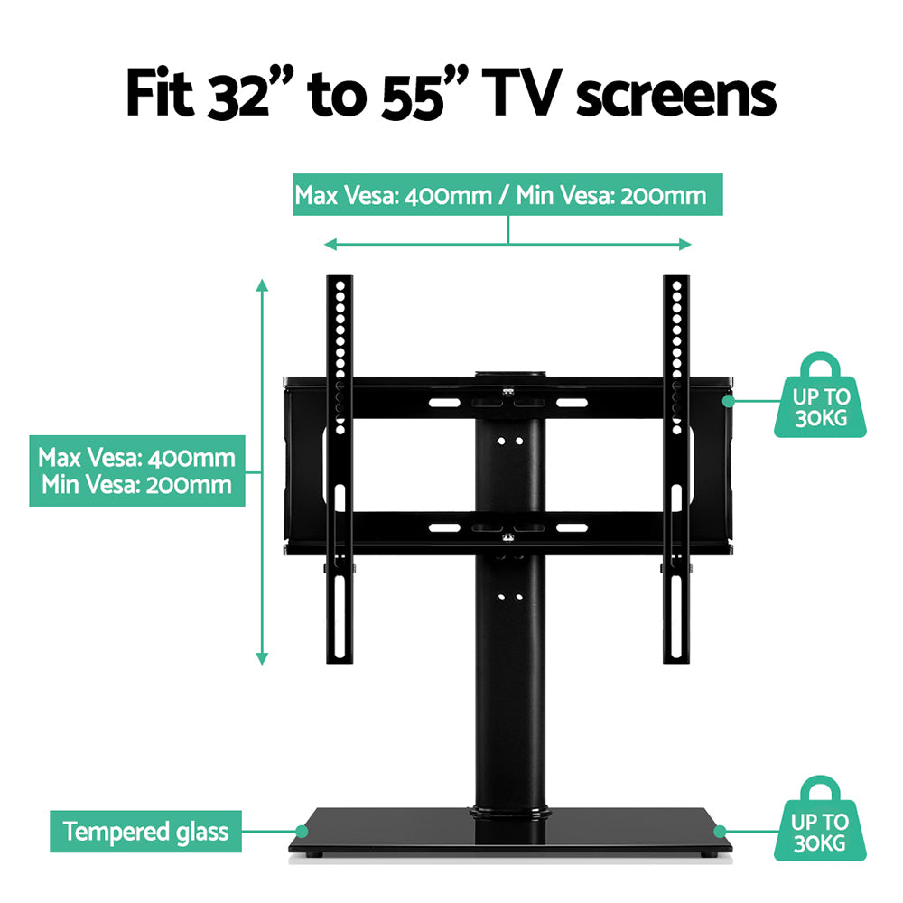 Artiss TV Stand Mount Bracket for 32inches-55inches LED LCD Swivel Tabletop Desktop Plasma