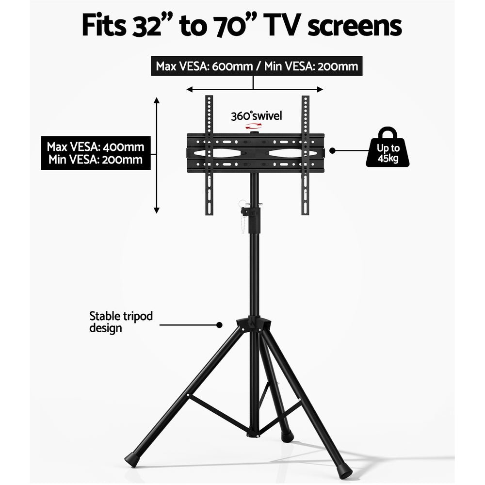 Artiss TV Stand Mount Bracket for 32inches-70inches LED LCD Tripod Floor Shelf Universal