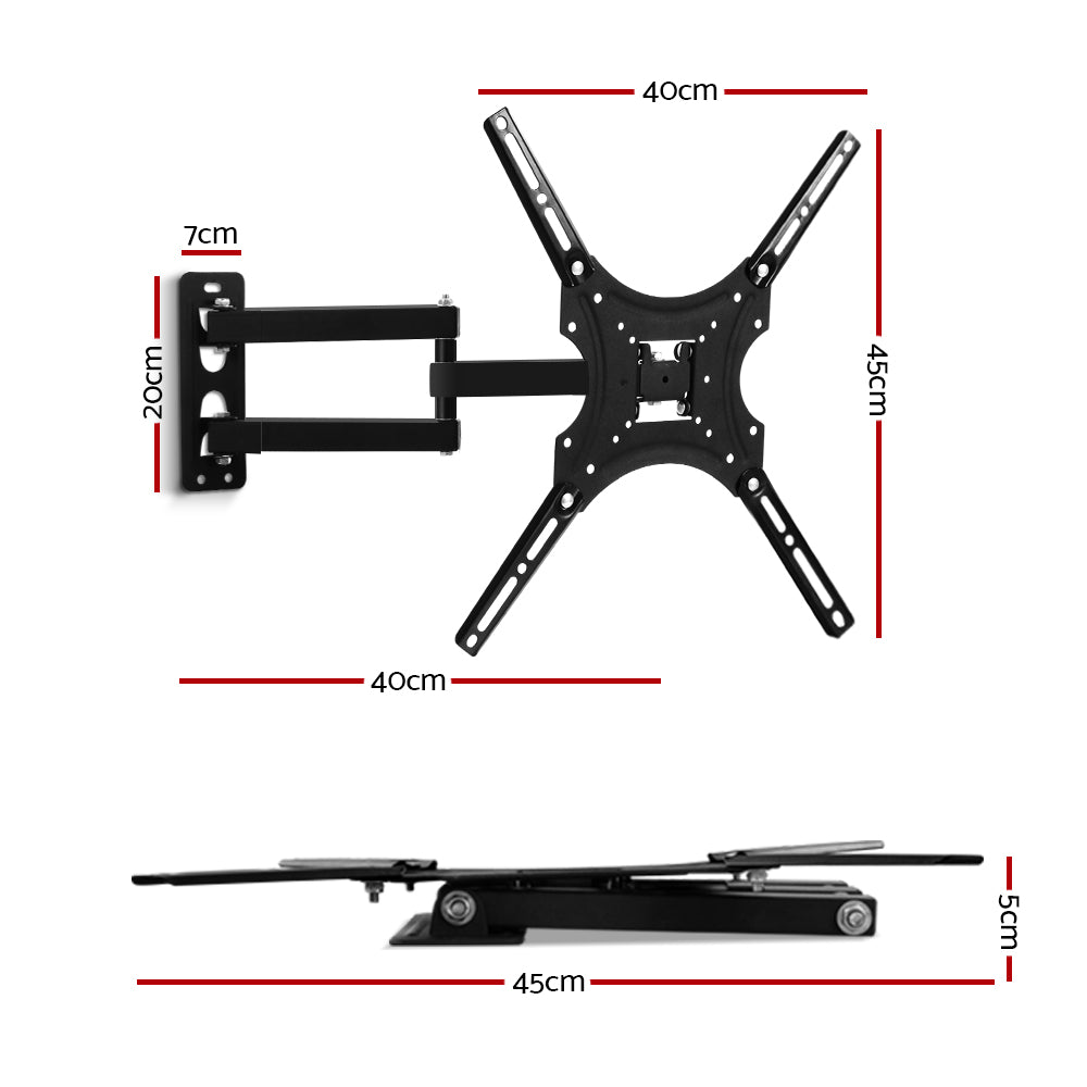 Artiss TV Wall Mount Bracket for 24inches-50inches LED LCD TVs Full Motion Strong Arms