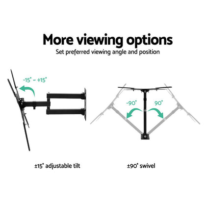 Artiss TV Wall Mount Bracket for 24inches-50inches LED LCD TVs Full Motion Strong Arms