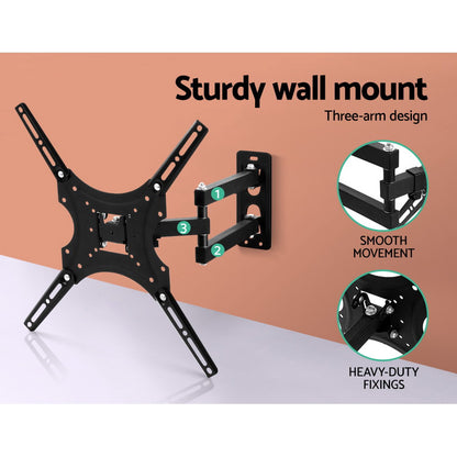 Artiss TV Wall Mount Bracket for 24inches-50inches LED LCD TVs Full Motion Strong Arms