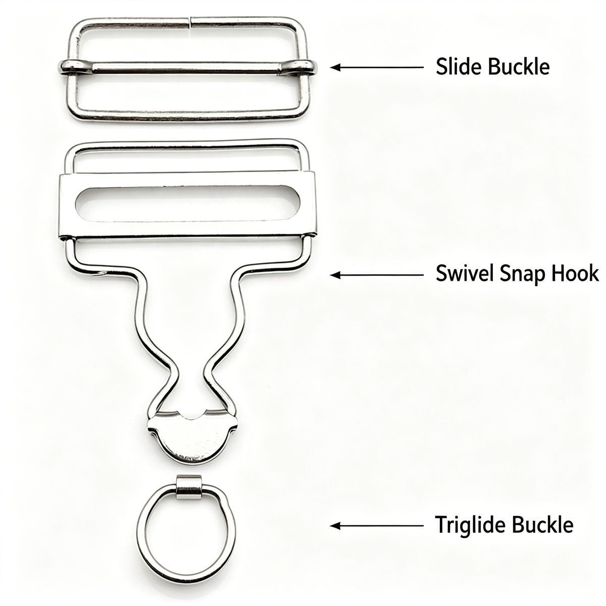 6 Sets Metal Strap Adjuster Overalls Buckles Bronze