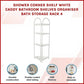 Shower Corner Shelf White Caddy Bathroom Shelves Organiser Bath Storage Rack 4
