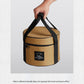 Portable Outdoor Kitchen Utensil Organizer,Waterproof Camping Cookware Storage Bag, Smoke Gray-Size L