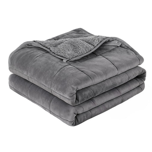 Giselle 11KG Weighted Blanket Adults Kid Anti Anxiety Gravity Blankets Sherpa Fleece