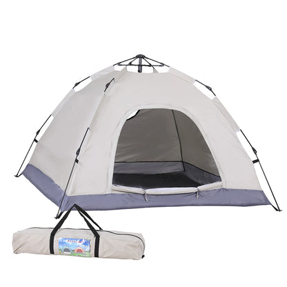 Weisshorn Camping Tent Instant Tent Pop up 2 Person Outdoor Hiking Tents Hiking Beige