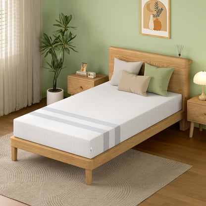 BedStory King Single Memory Foam Mattress 25cm Cooling Gel Foam Mattress in a Box Medium Feel