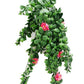Hanging Pink Rose Stem UV 85cm