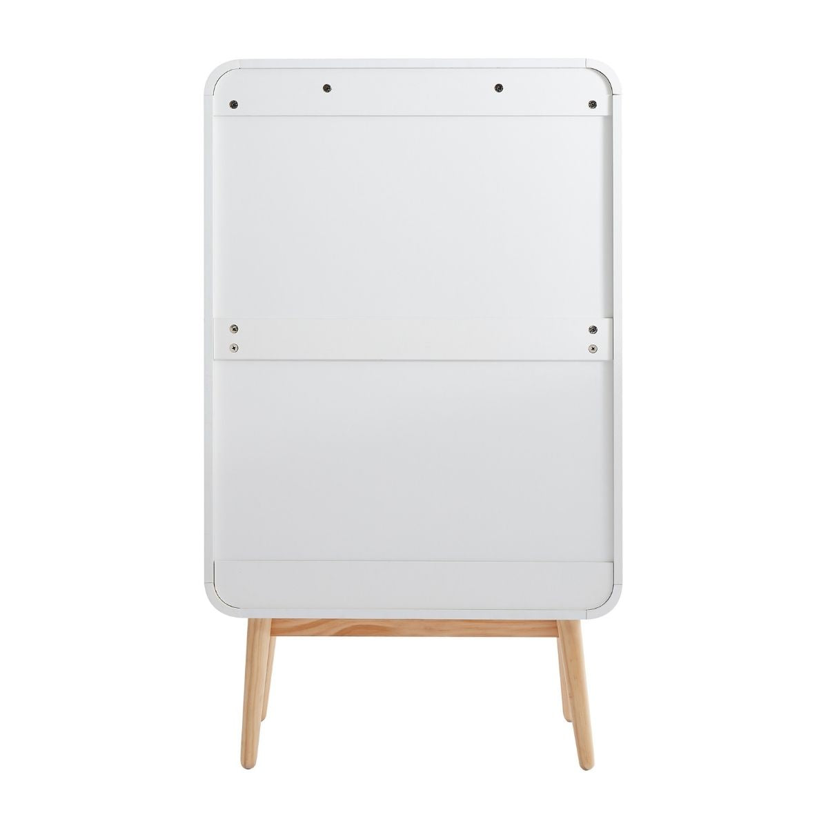 Merlin White Modern Retro Tallboy