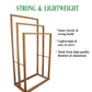 CARLA HOME Bamboo Towel Bar Holder Rack 3-Tier Freestanding for Bathroom and Bedroom